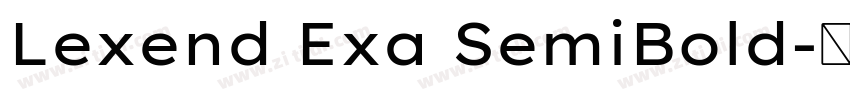 Lexend Exa SemiBold字体转换